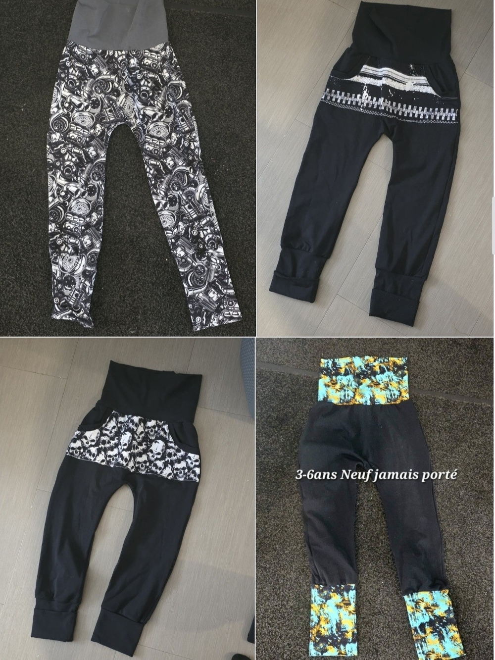 Lot De Pantalon Evolutif Neuf 3-6ans Fait Pour Garcon De 5et 6 Ans!